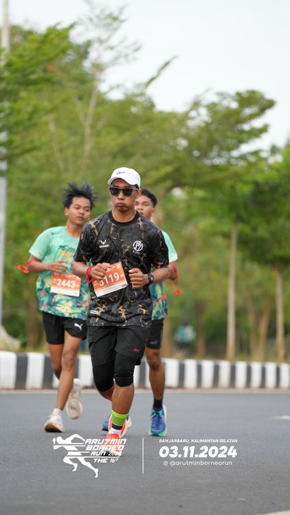 Race photo from Arutmin Borneo Run 2024