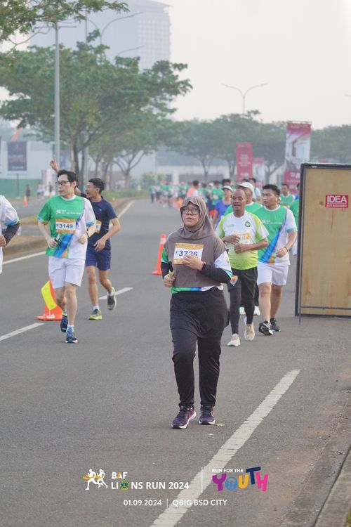 Race photo from BAF LIONS RUN 2024