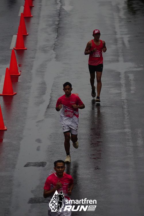 Race photo from Smartfren Run 2024