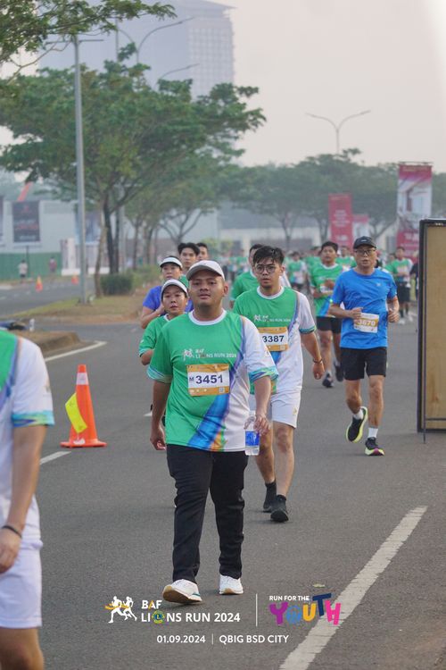 Race photo from BAF LIONS RUN 2024