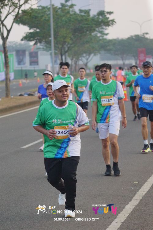 Race photo from BAF LIONS RUN 2024