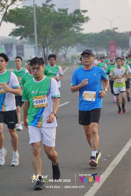 Race photo from BAF LIONS RUN 2024