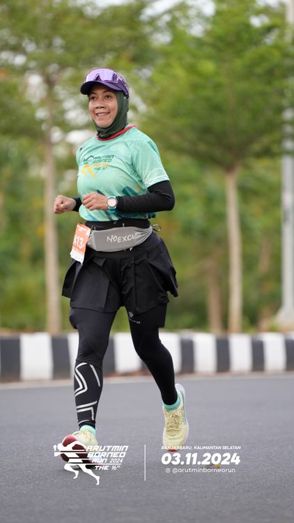 Race photo from Arutmin Borneo Run 2024