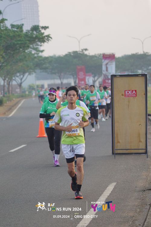 Race photo from BAF LIONS RUN 2024