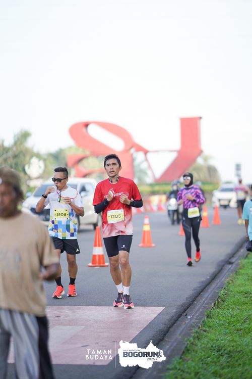 Race photo from Taman Budaya x BOGORUN 2025