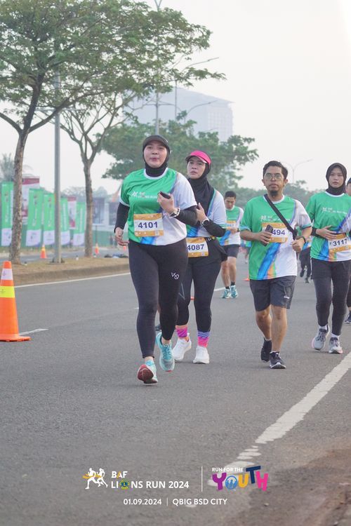 Race photo from BAF LIONS RUN 2024