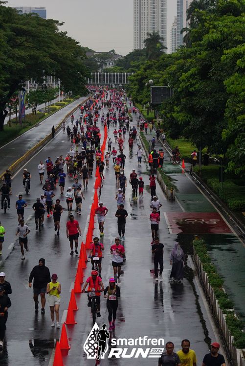 Race photo from Smartfren Run 2024