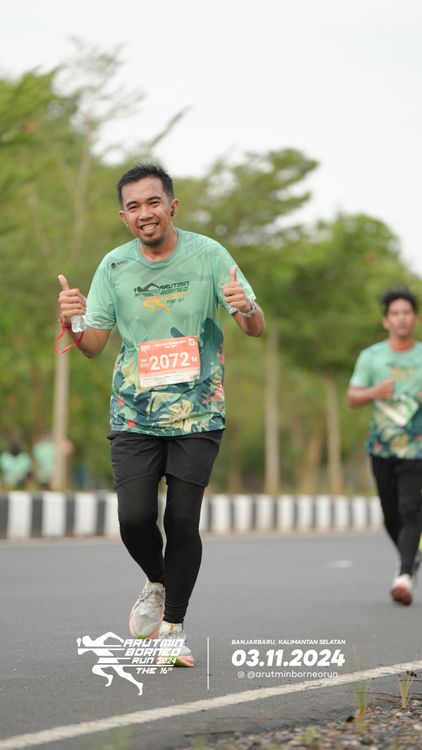 Race photo from Arutmin Borneo Run 2024
