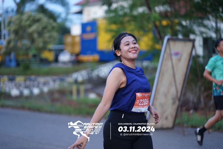 Race photo from Arutmin Borneo Run 2024