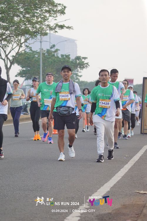 Race photo from BAF LIONS RUN 2024
