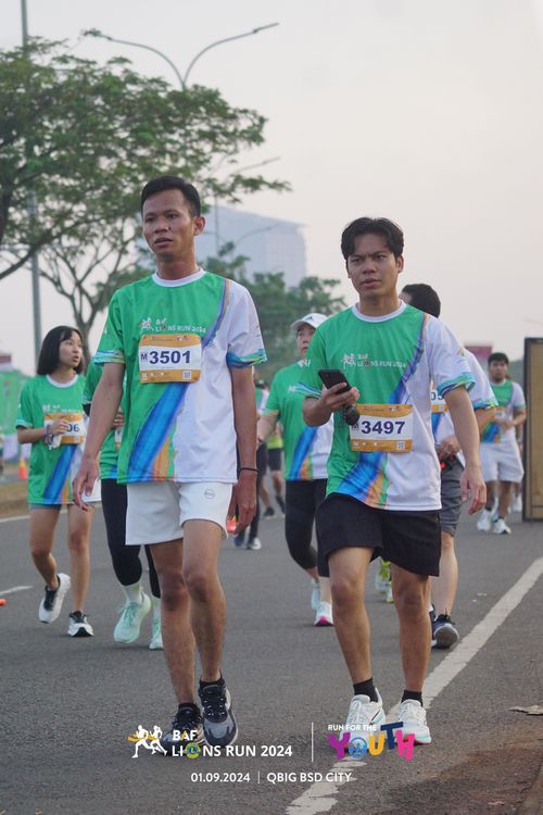 Race photo from BAF LIONS RUN 2024