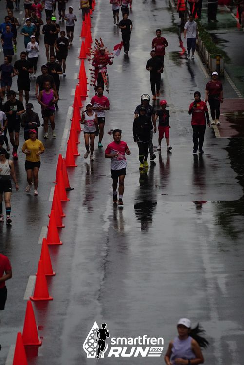Race photo from Smartfren Run 2024