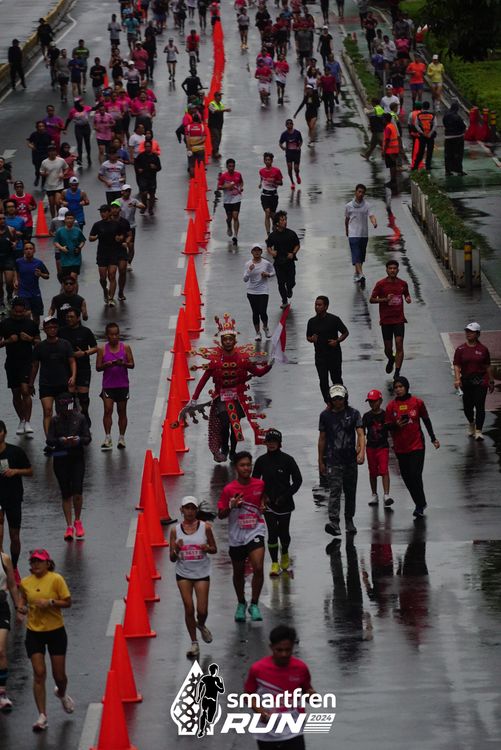 Race photo from Smartfren Run 2024