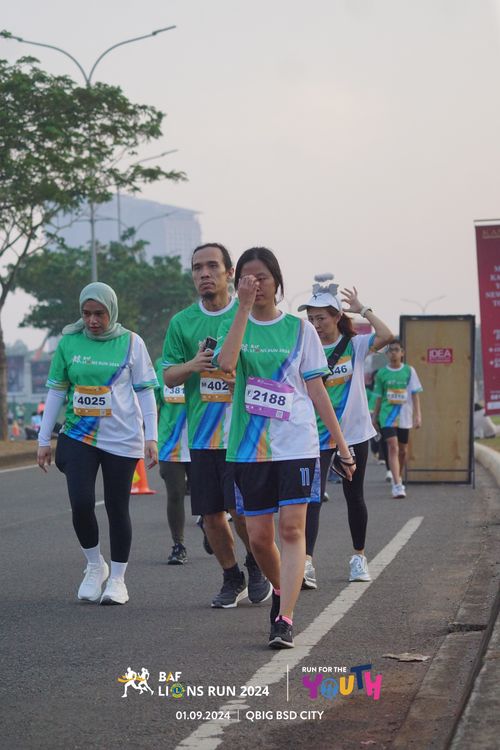 Race photo from BAF LIONS RUN 2024
