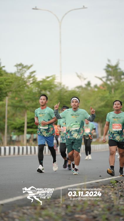 Race photo from Arutmin Borneo Run 2024