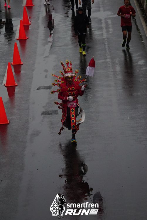Race photo from Smartfren Run 2024