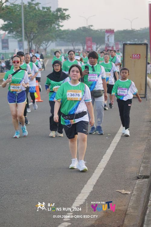 Race photo from BAF LIONS RUN 2024