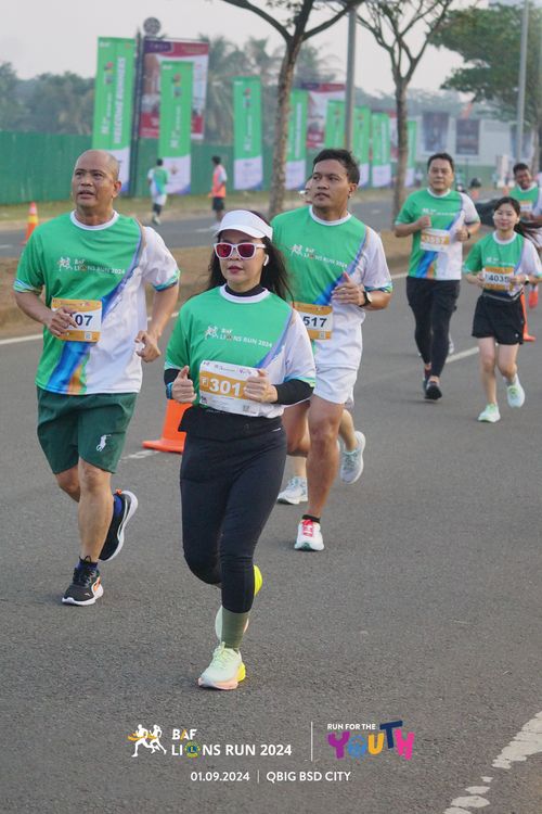 Race photo from BAF LIONS RUN 2024