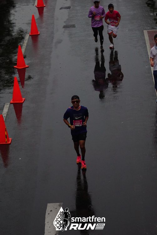 Race photo from Smartfren Run 2024