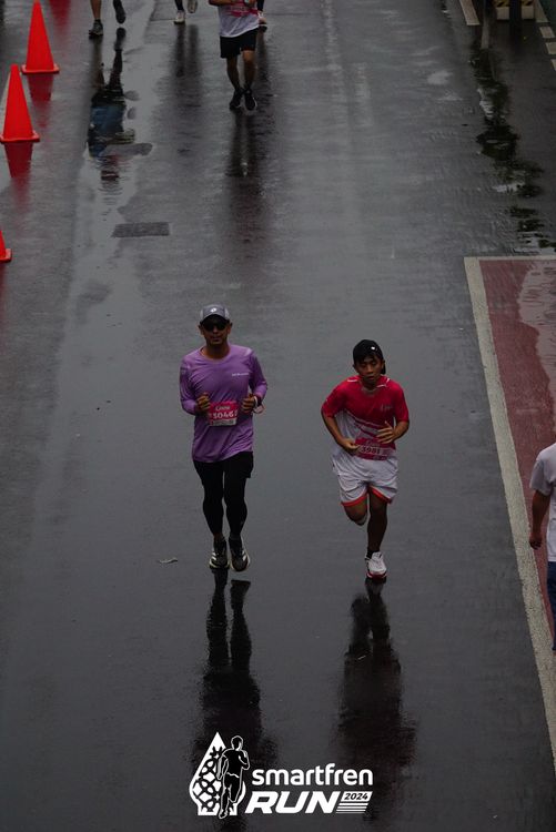 Race photo from Smartfren Run 2024