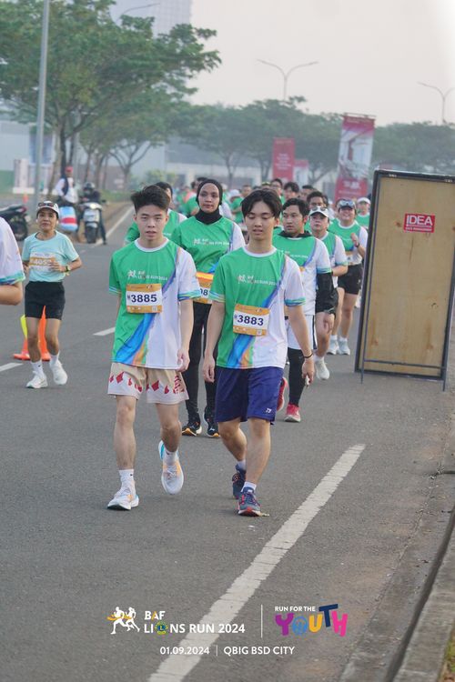 Race photo from BAF LIONS RUN 2024