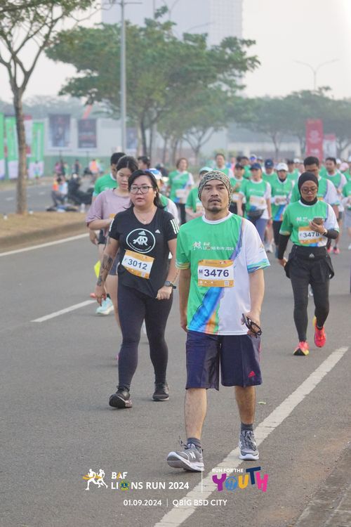 Race photo from BAF LIONS RUN 2024