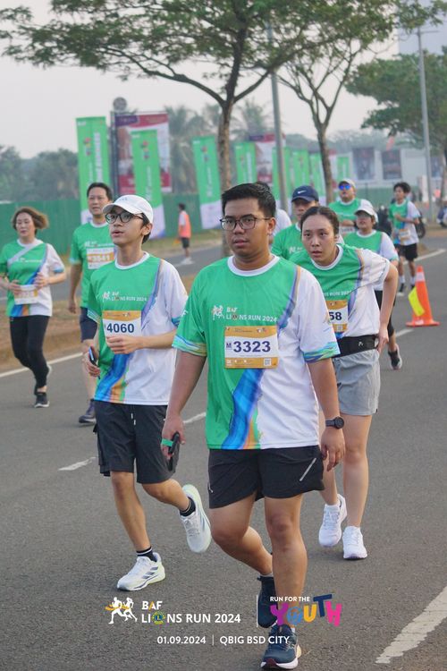 Race photo from BAF LIONS RUN 2024