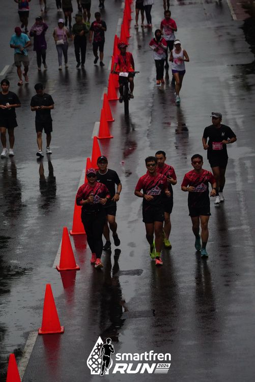 Race photo from Smartfren Run 2024