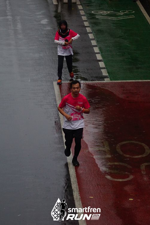 Race photo from Smartfren Run 2024