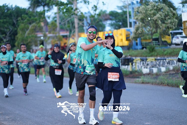 Race photo from Arutmin Borneo Run 2024