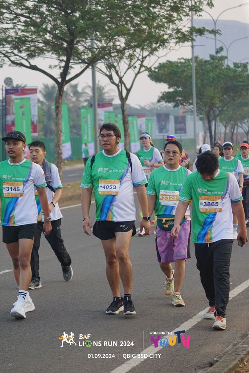 Race photo from BAF LIONS RUN 2024