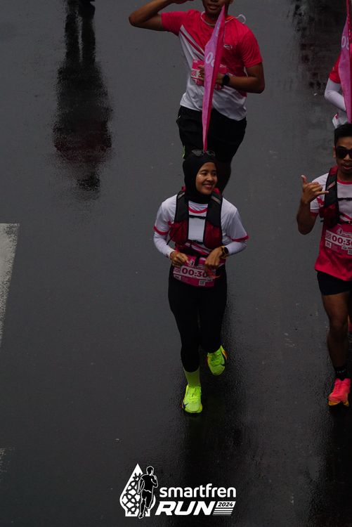 Race photo from Smartfren Run 2024