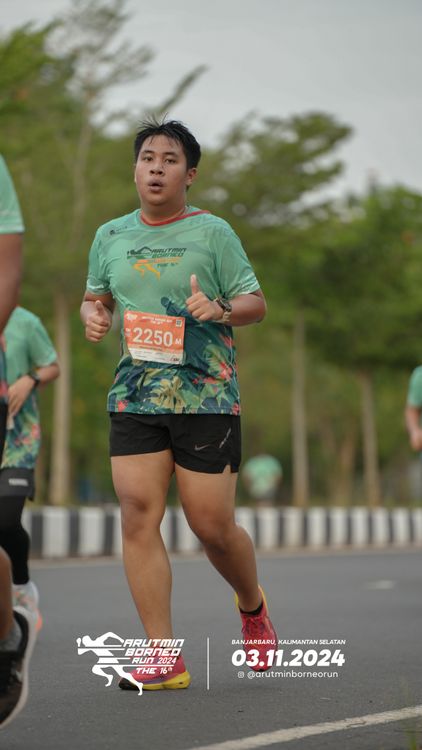 Race photo from Arutmin Borneo Run 2024