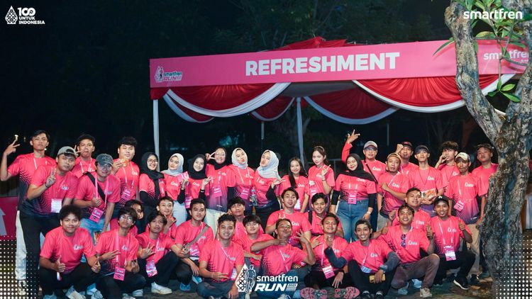 Race photo from Smartfren Run 2025 