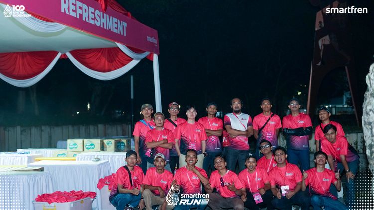 Race photo from Smartfren Run 2025 