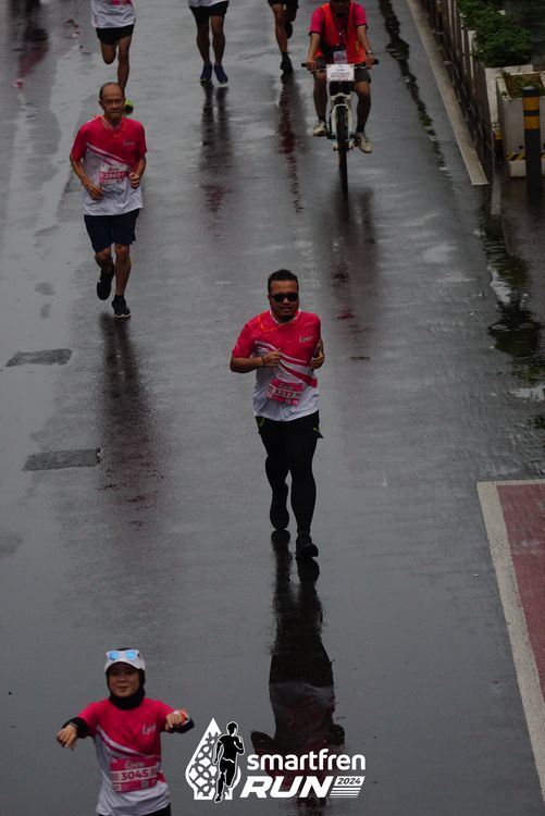 Race photo from Smartfren Run 2024
