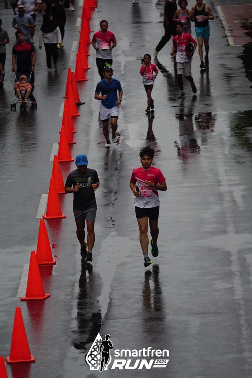 Race photo from Smartfren Run 2024