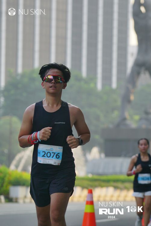 Race photo from Nu Skin Run 10K