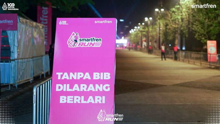 Race photo from Smartfren Run 2025 