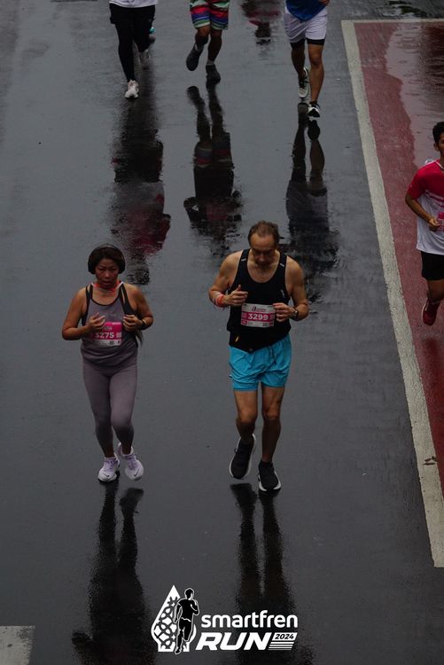Race photo from Smartfren Run 2024