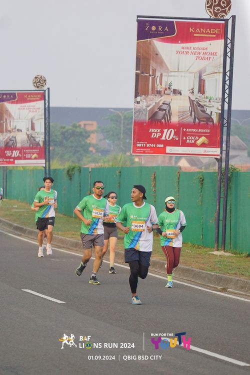 Race photo from BAF LIONS RUN 2024