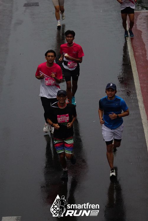 Race photo from Smartfren Run 2024