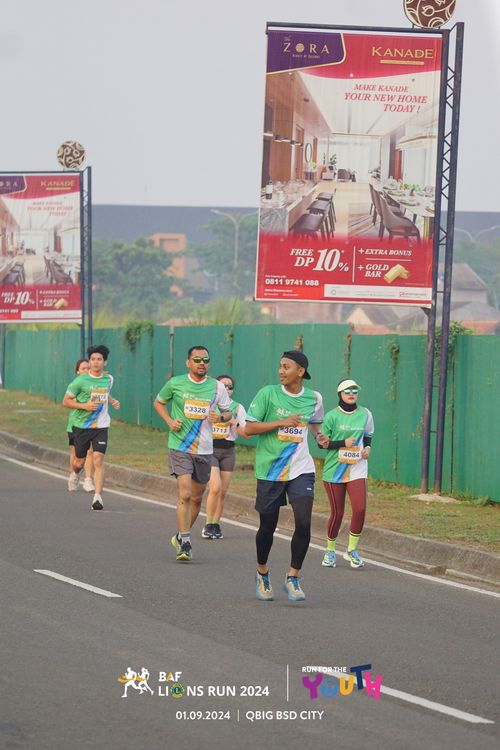 Race photo from BAF LIONS RUN 2024