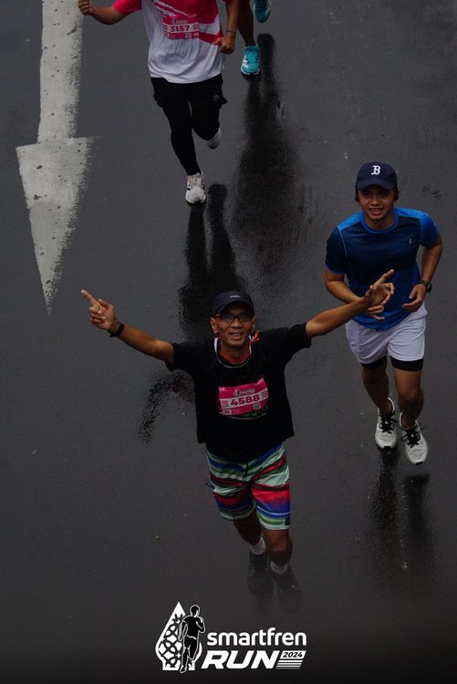 Race photo from Smartfren Run 2024
