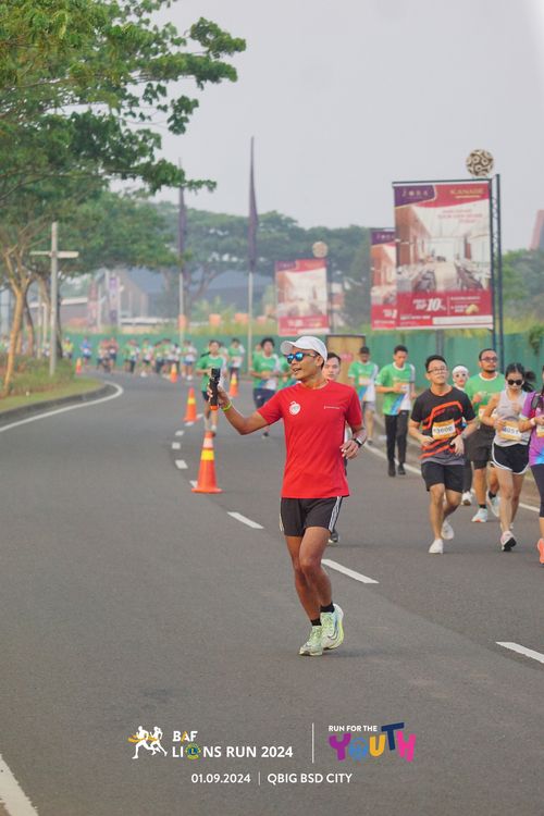 Race photo from BAF LIONS RUN 2024