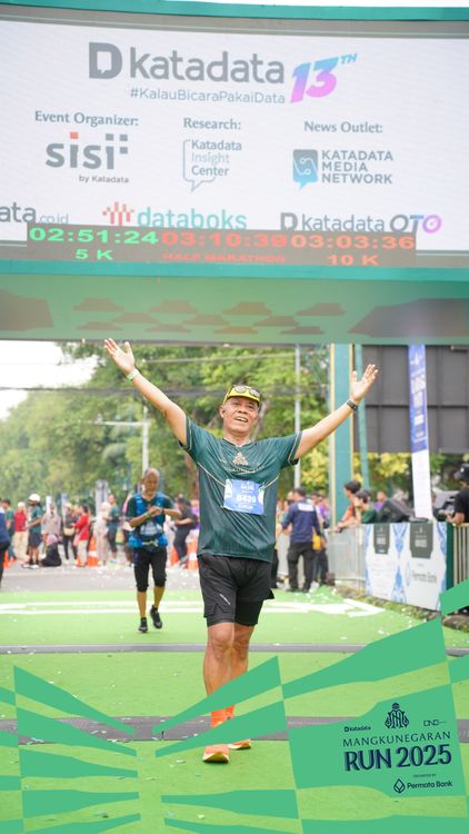 Race photo from Mangkunegaran Run 2025