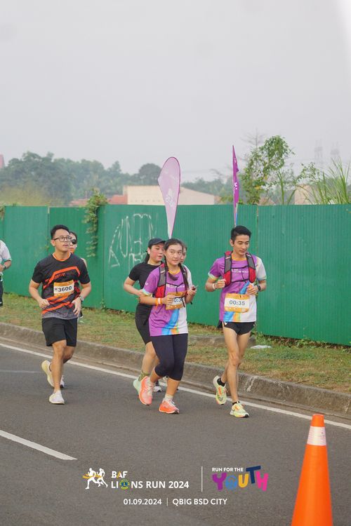 Race photo from BAF LIONS RUN 2024