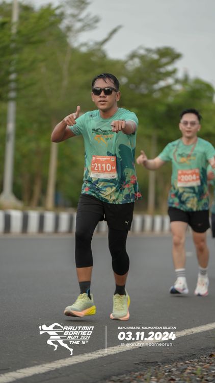 Race photo from Arutmin Borneo Run 2024