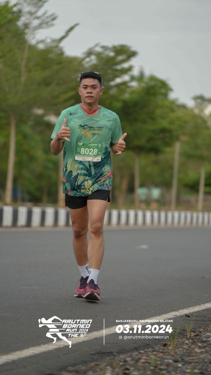 Race photo from Arutmin Borneo Run 2024