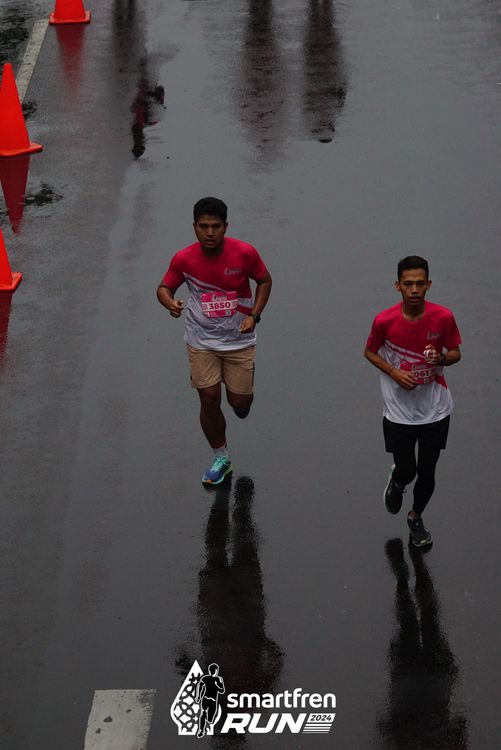 Race photo from Smartfren Run 2024
